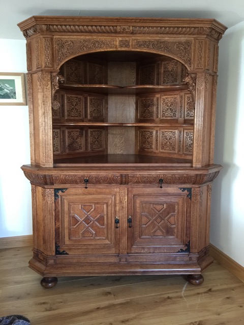 Carved Corner Cupboard